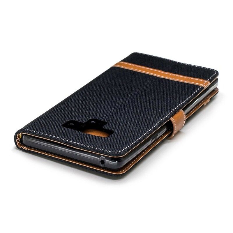 Flip Cover Samsung Galaxy Note 9 Stof Og Lædereffekt