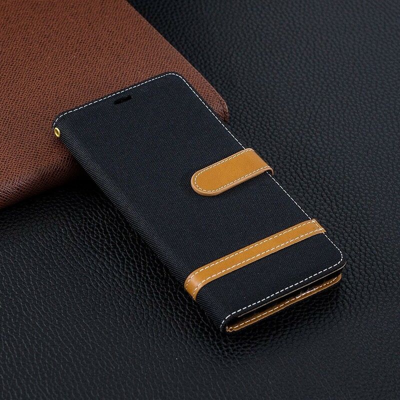 Flip Cover Samsung Galaxy Note 9 Stof Og Lædereffekt