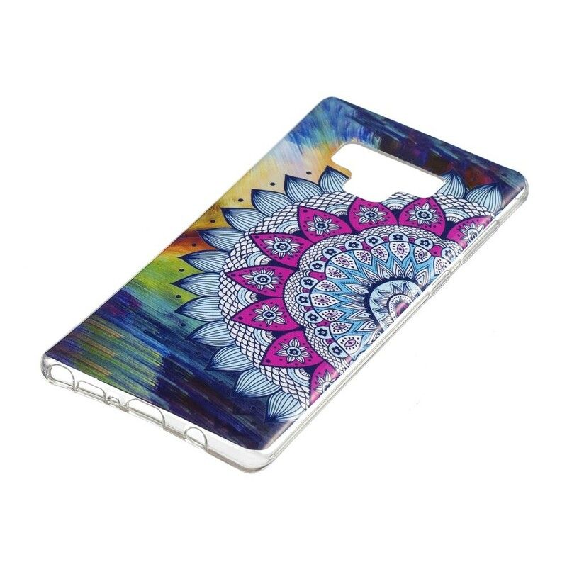 Mobilcover Samsung Galaxy Note 9 Fluorescerende Mandalaugle