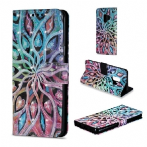Flip Cover Samsung Galaxy S9 Farverig Plante