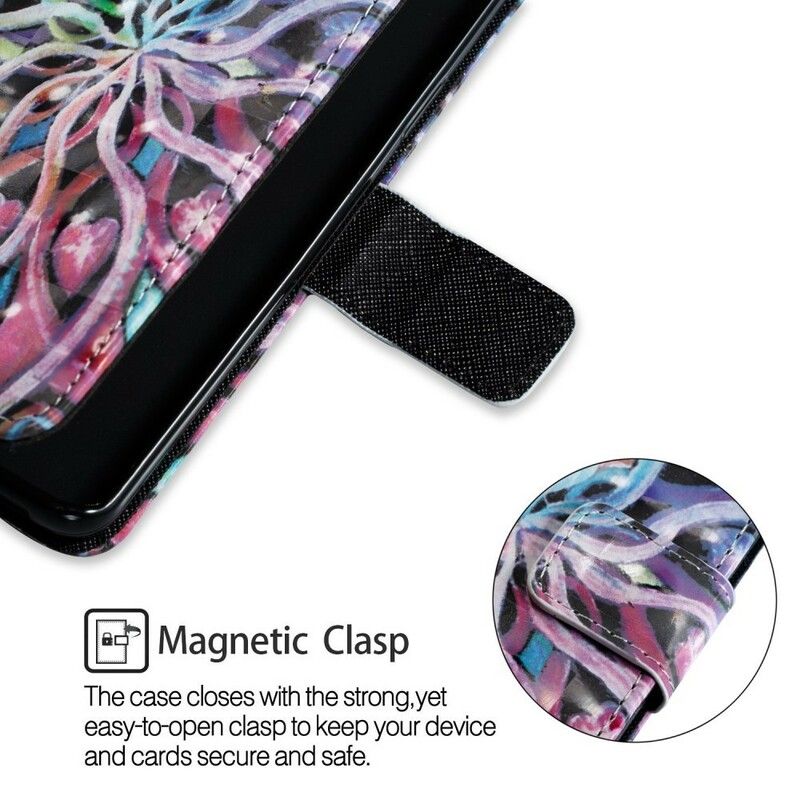 Flip Cover Samsung Galaxy S9 Farverig Plante
