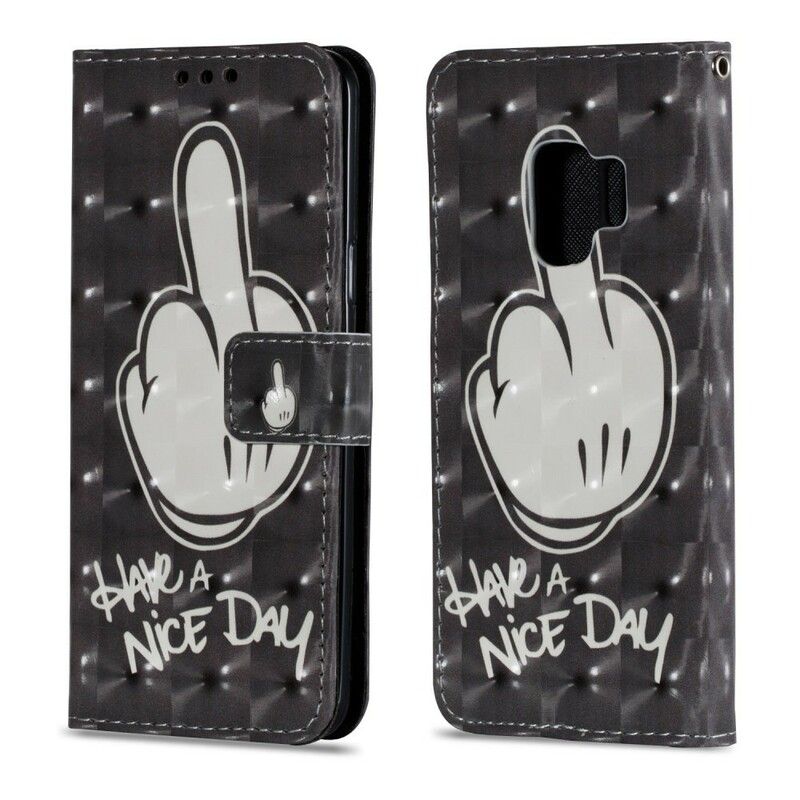 Flip Cover Samsung Galaxy S9 Mickey Dag
