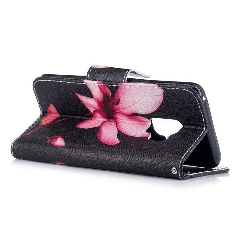 Flip Cover Samsung Galaxy S9 Pink Blomst