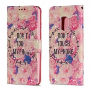 Flip Cover Samsung Galaxy S9 Rør Ikke Ved Mine Telefonroser