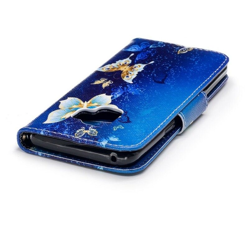 Flip Cover Samsung Galaxy S9 Sommerfugle Om Natten