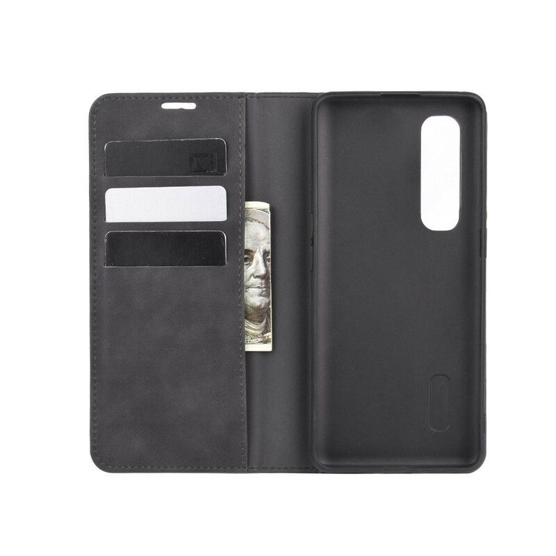 Cover Oppo Find X2 Pro Flip Cover Blødt Lædereffekt