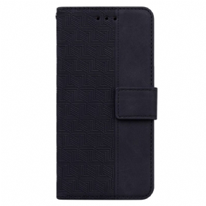 Flip Cover Realme GT Neo 3 Geometriske Mønstre