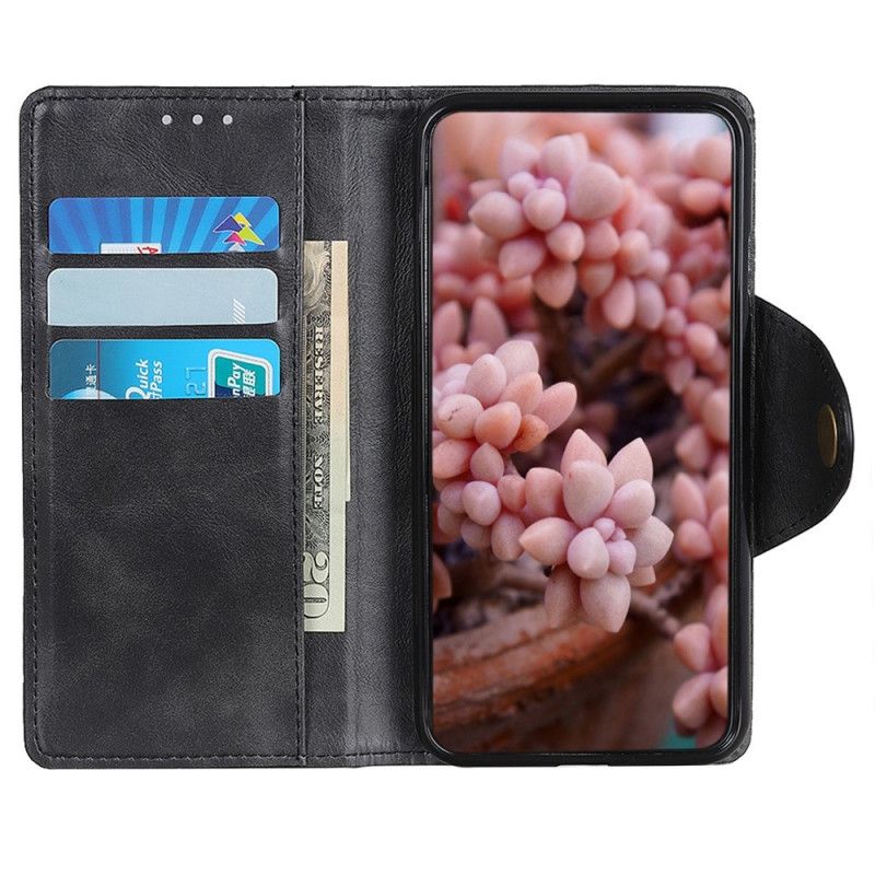 Flip Cover Realme GT Neo 3 Imiteret Læder Med Knap