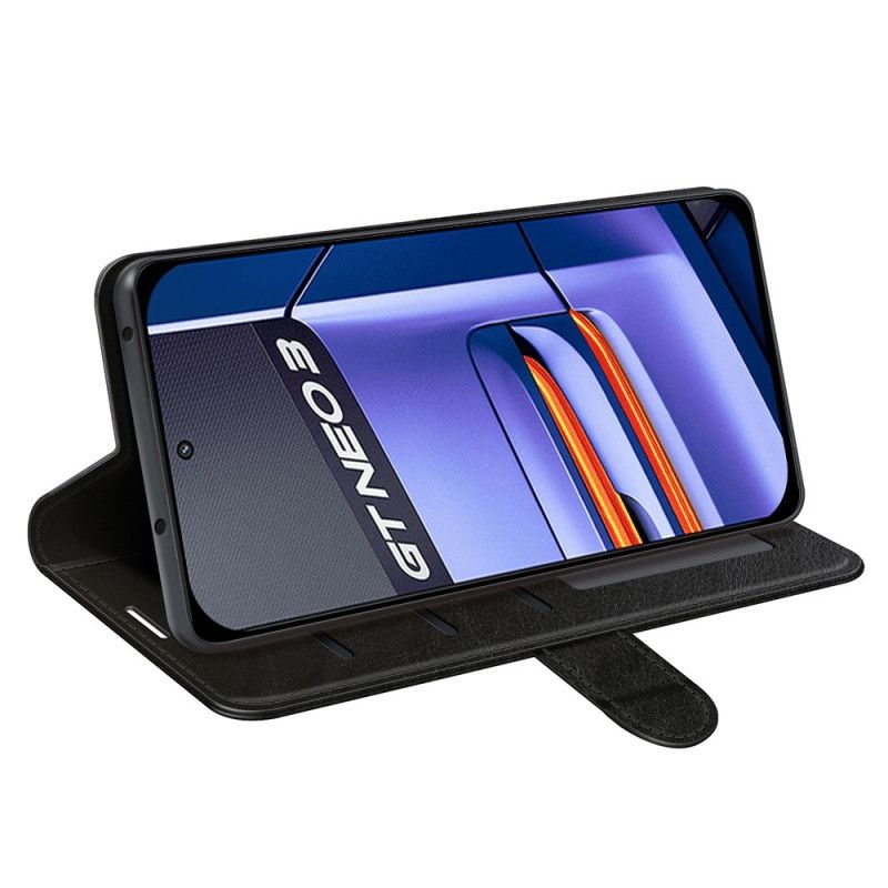 Læder Cover Realme GT Neo 3 Stødsikker Imiteret Læder