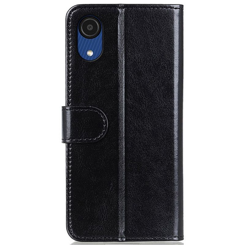 Læder Cover Samsung Galaxy A03 Core Iskold Finhed