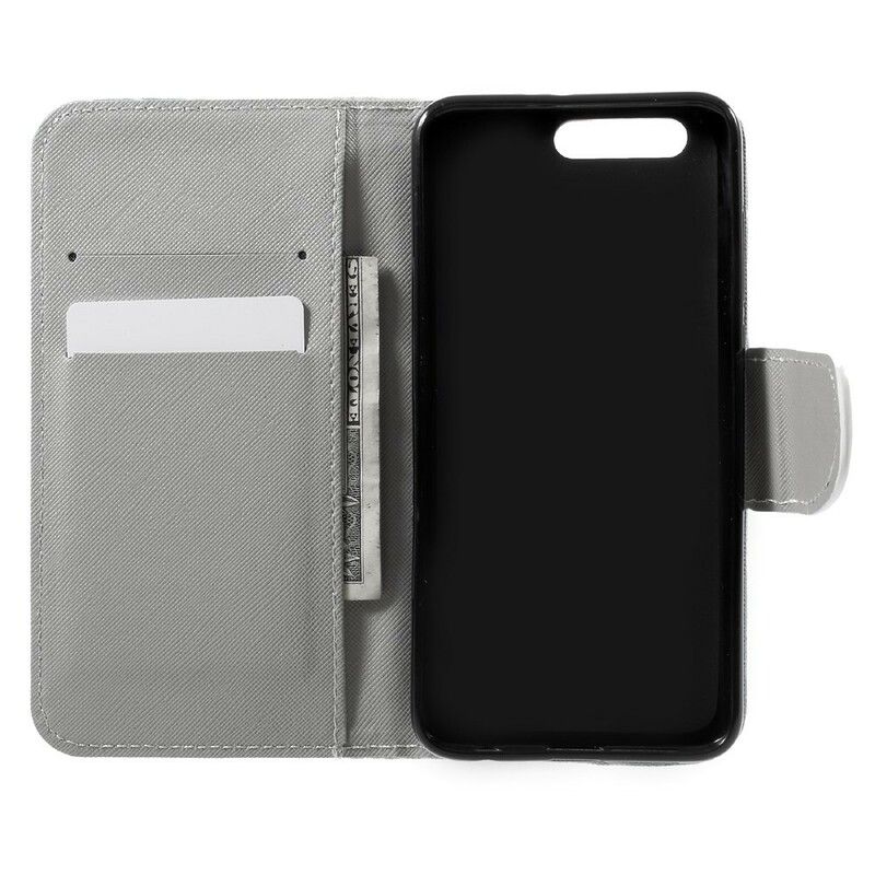 Flip Cover Honor 9 Farverig Sommerfugl