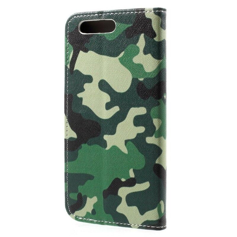 Flip Cover Honor 9 Militær Camouflage