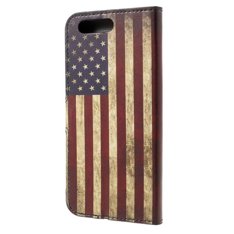 Flip Cover Honor 9 Usa Flag