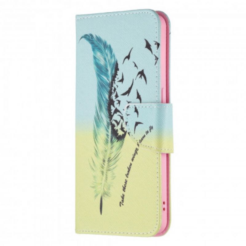 Flip Cover Oppo Reno 6 5G Lær At Flyve