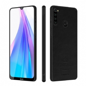 Cover Xiaomi Redmi Note 8T Vintage Lædereffekt Pinwuyo