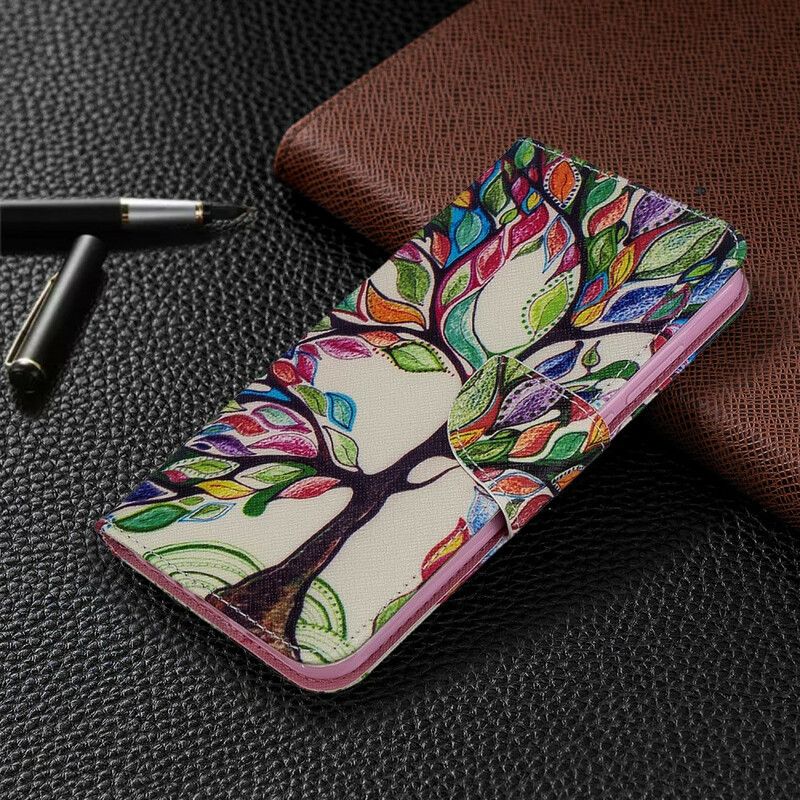 Flip Cover Xiaomi Redmi Note 8T Farvet Træ