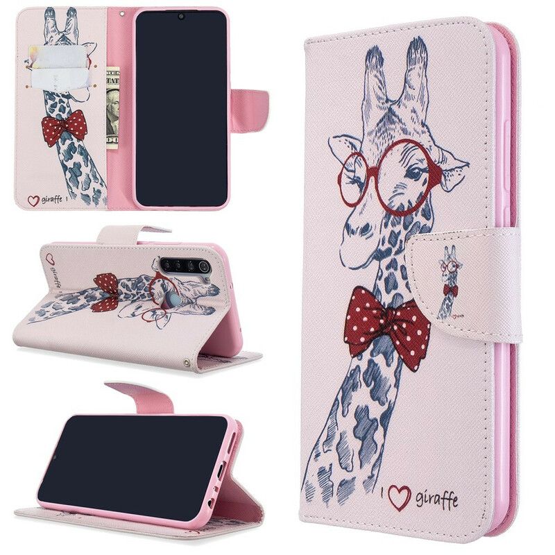 Flip Cover Xiaomi Redmi Note 8T Nørdet Giraf