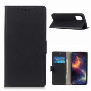 Flip Cover Poco M3 Simpel Skinnende Lædereffekt