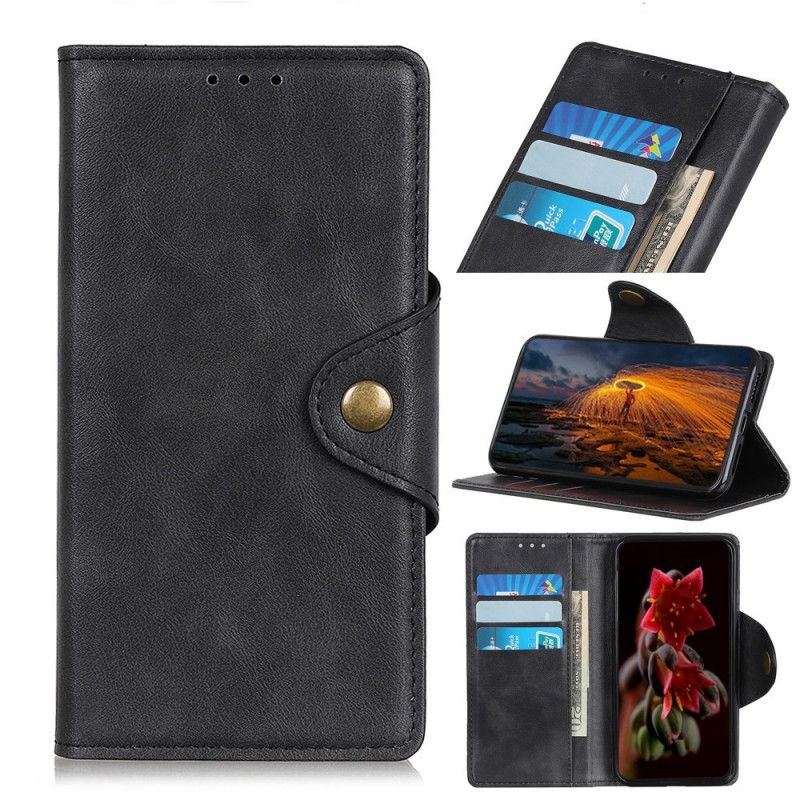 Flip Cover Realme GT2 Pro Faux Læder Knap
