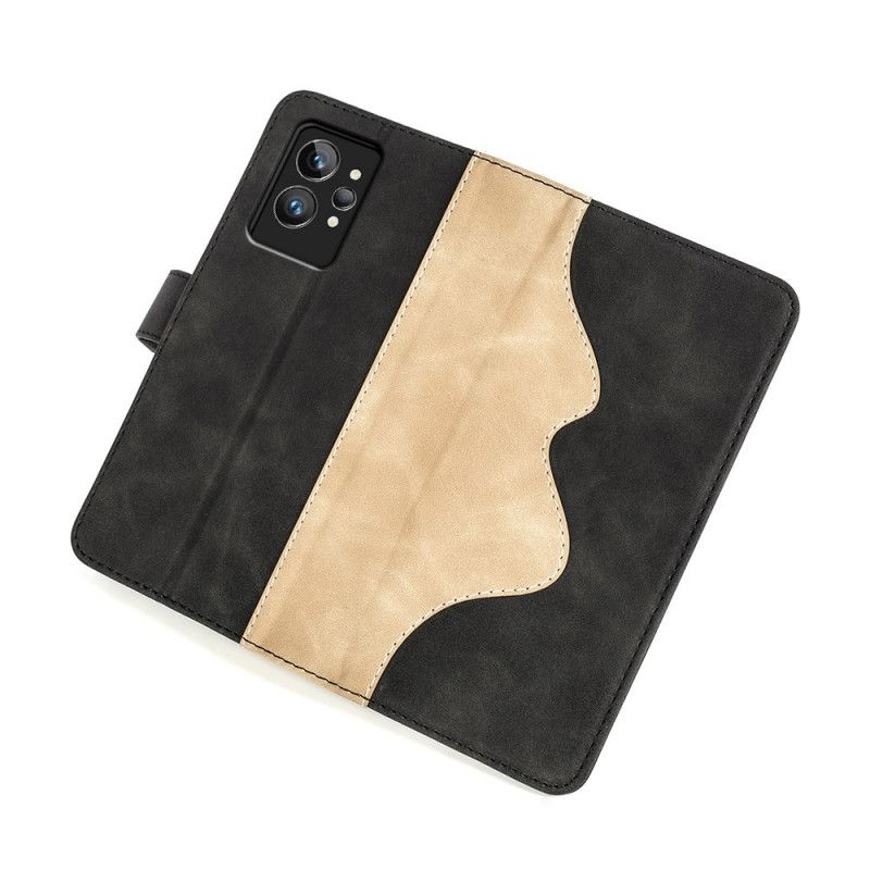 Læder Cover Realme GT2 Pro Grafisk Mønster