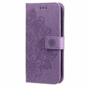 Læder Cover Realme GT2 Pro Med Snor Thong Mandala