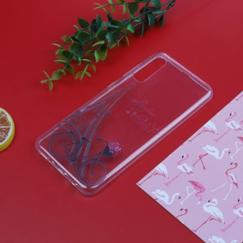 Cover Samsung Galaxy A50 Transparent Bonjour Paris