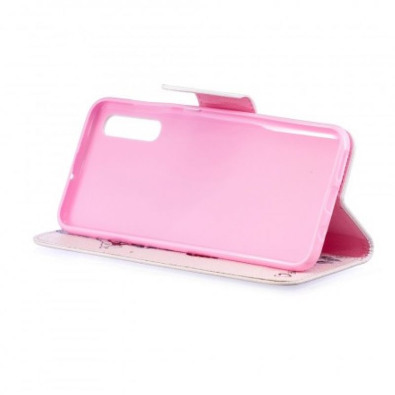Læder Cover Samsung Galaxy A50 Nørdet Giraf