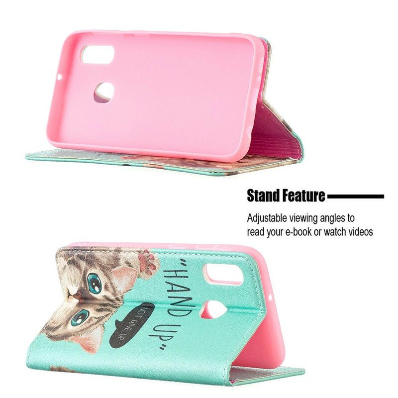 Cover Samsung Galaxy A20e Flip Cover Hånd Op