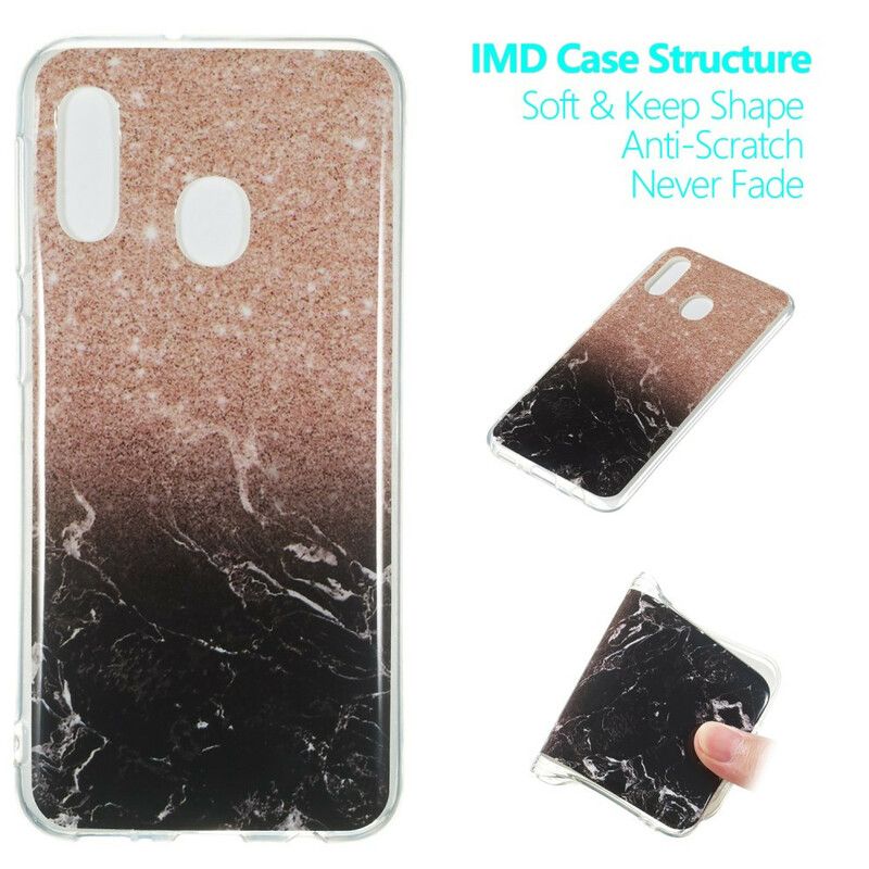 Cover Samsung Galaxy A20e Glitrer Marmor