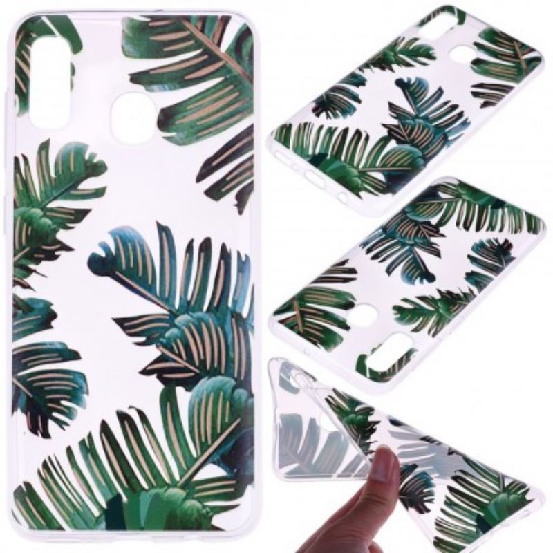 Cover Samsung Galaxy A20e Transparente Grønne Blade
