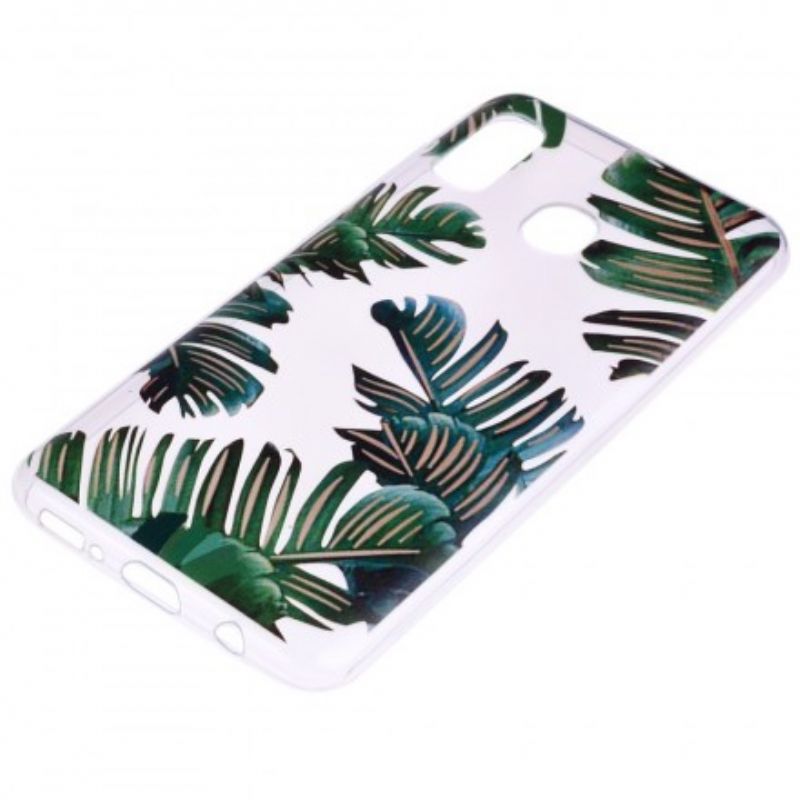 Cover Samsung Galaxy A20e Transparente Grønne Blade