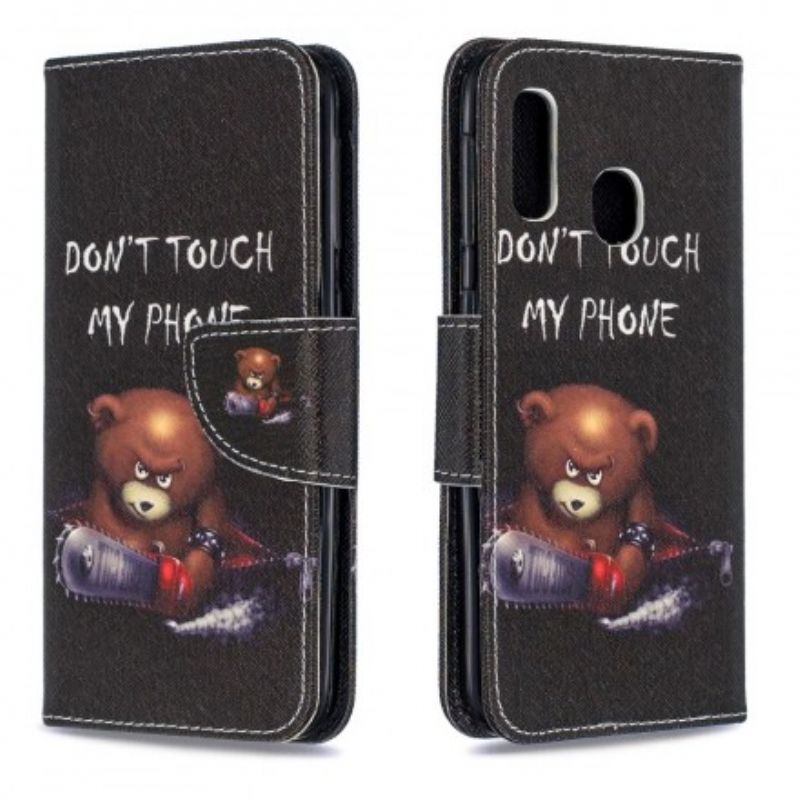 Flip Cover Samsung Galaxy A20e Farlig Bjørn