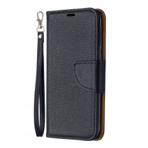 Flip Cover Samsung Galaxy A20e Læder Cover Litchi Flap Skrå