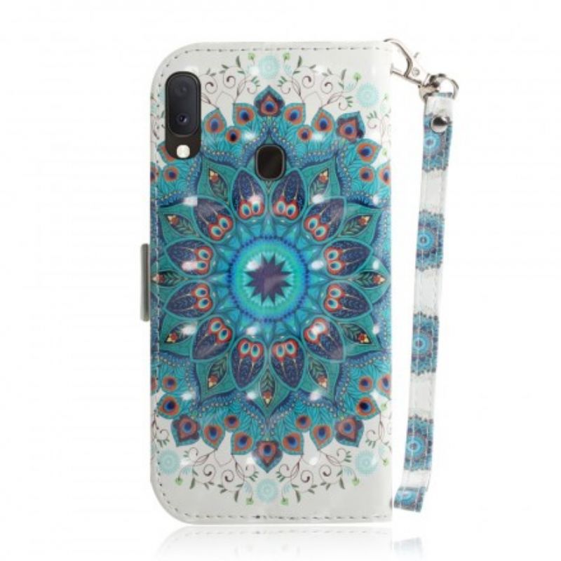 Flip Cover Samsung Galaxy A20e Med Snor Masterful Strappy Mandala