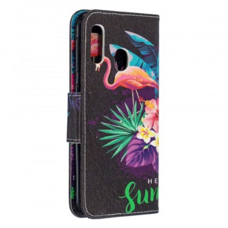 Læder Cover Samsung Galaxy A20e Hej Sommer