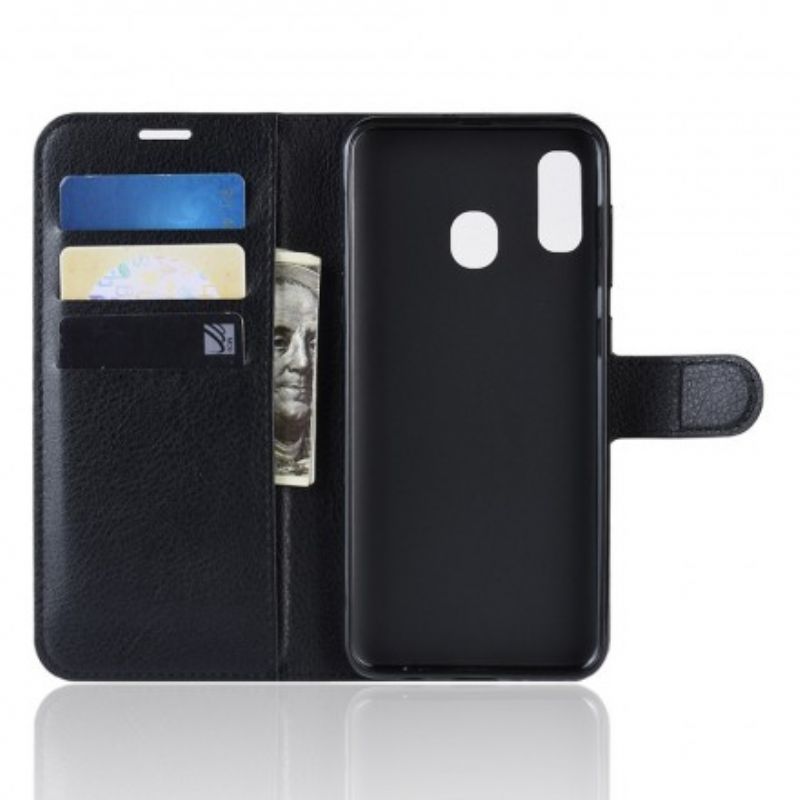 Læder Cover Samsung Galaxy A20e Klassisk