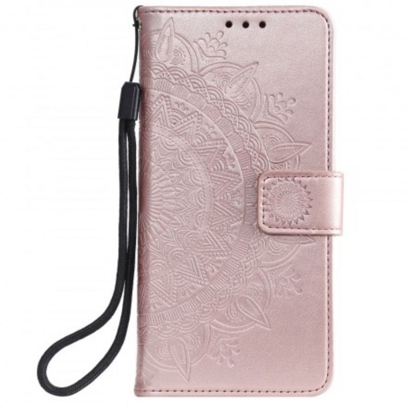Læder Cover Samsung Galaxy A20e Søn Mandala