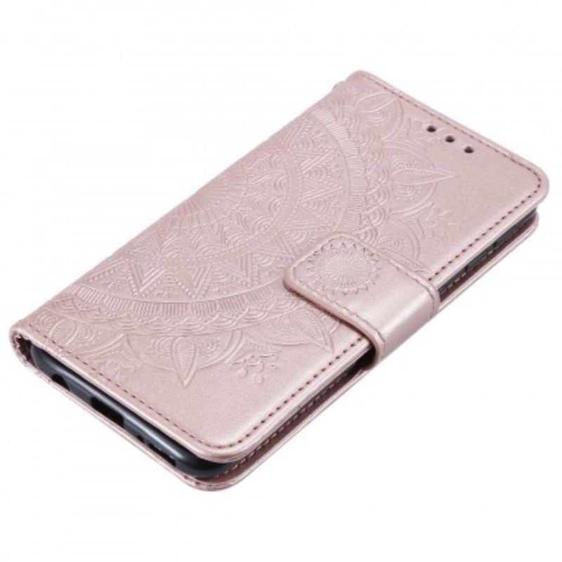 Læder Cover Samsung Galaxy A20e Søn Mandala
