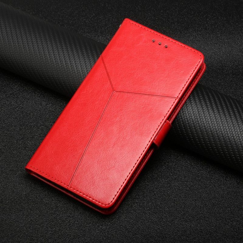 Flip Cover ZTE Axon 30 5G Geo Y Design Læderstil