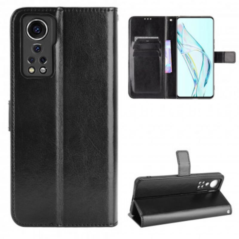Læder Cover ZTE Axon 30 5G Flashy Imiteret Læder