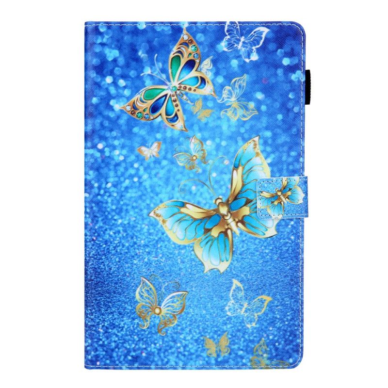 Flip Cover Samsung Galaxy Tab A8 Farverige Sommerfugle