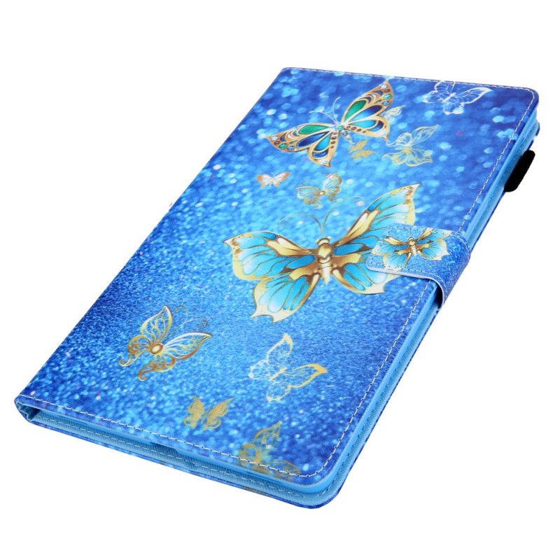 Flip Cover Samsung Galaxy Tab A8 Farverige Sommerfugle
