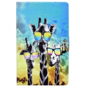 Flip Cover Samsung Galaxy Tab A8 Funky Giraffer