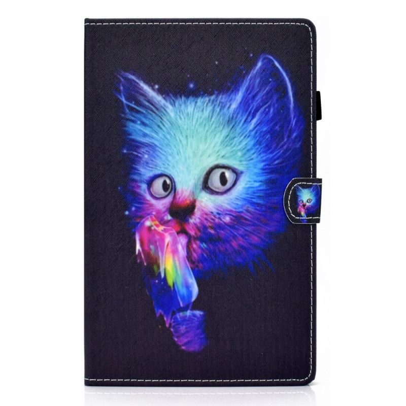 Flip Cover Samsung Galaxy Tab A8 Psycho Cat