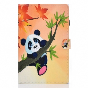 Læder Cover Samsung Galaxy Tab A8 Sød Panda