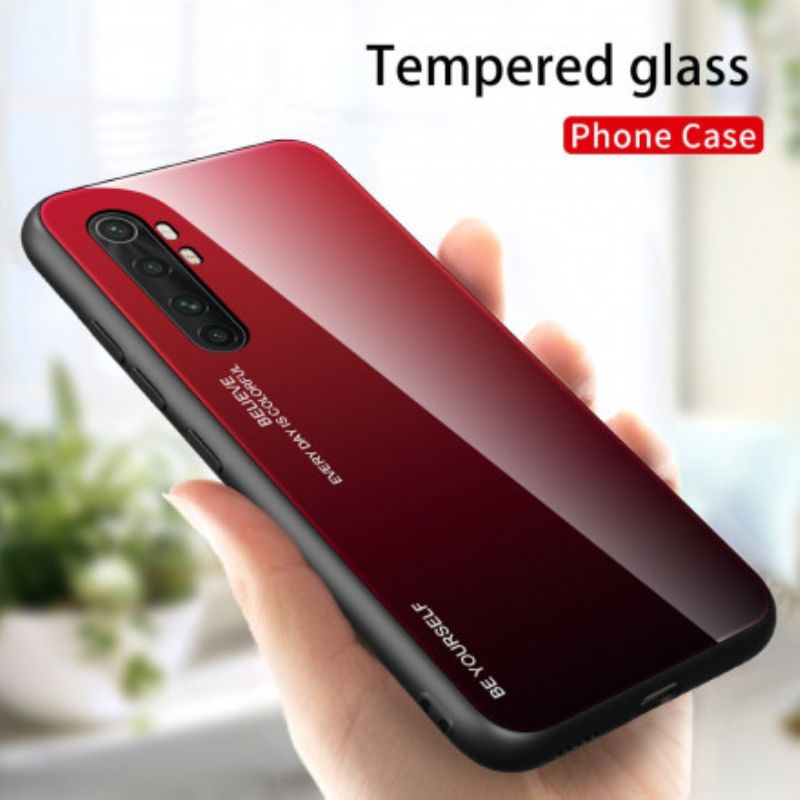 Cover Xiaomi Mi Note 10 Lite Vær Dig Selv Hærdet Glas