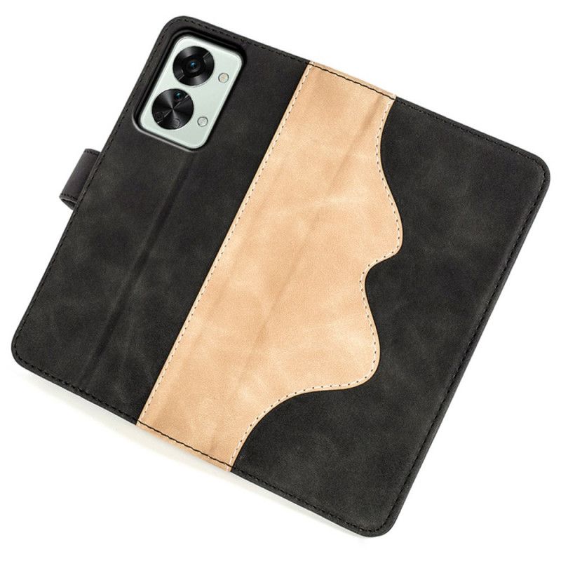 Læder Cover OnePlus Nord 2T 5G Grafisk Mønster
