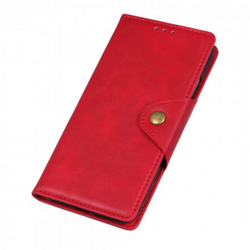 Flip Cover Realme C21 Vintage Knap I Kunstlæder