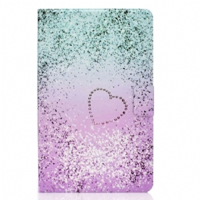 Flip Cover Samsung Galaxy Tab S6 Lite Skinnende Pailletter