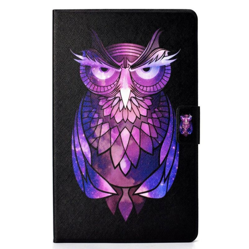 Læder Cover Samsung Galaxy Tab S6 Lite Ubehagelig Ugle